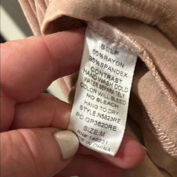 Kori Boho Sleeveless Tan Top NWT Sz Medium - Picture 6 of 6